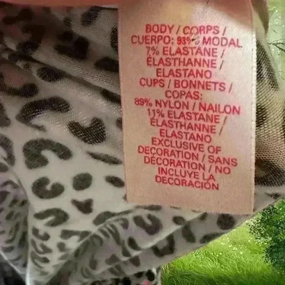 Y2k 90s Victoria’s Secret Black/White Leopard Print Tank Size L - Picture 5 of 9